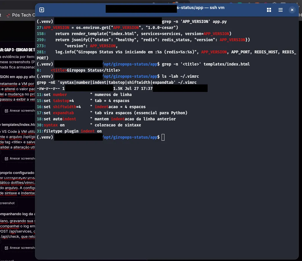 APP_VERSION validation, title tag, and vimrc configurations